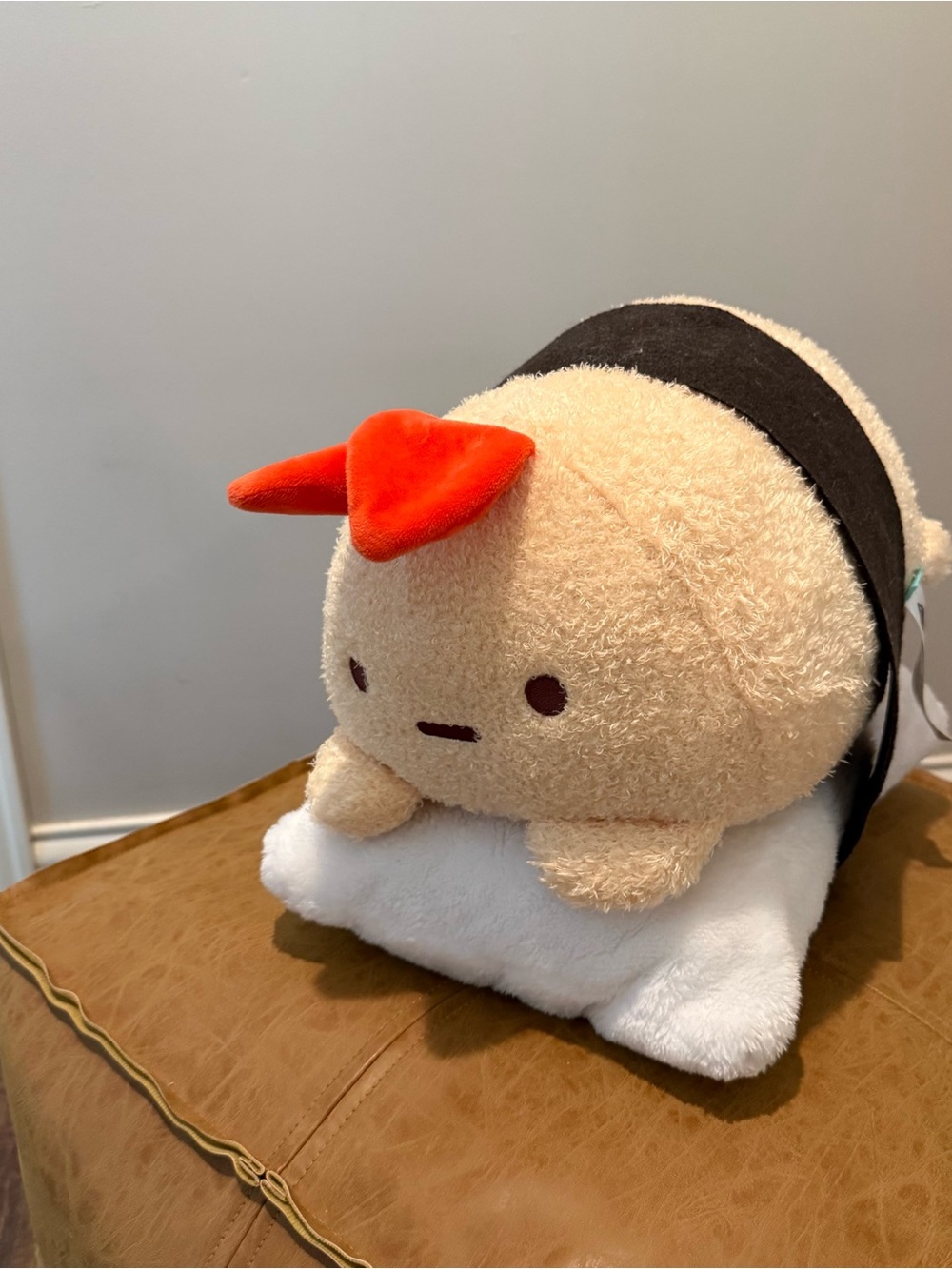 Kawaii Sushi Plush Toy with Orange Garnish